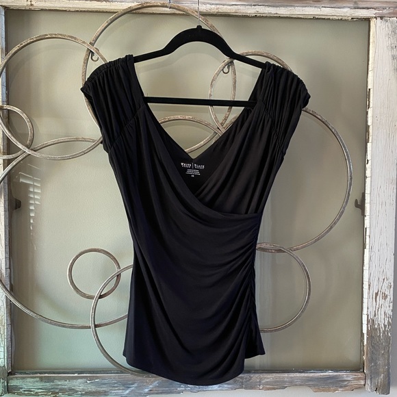 Soft, Stretch Shirt, Black, WHBM, XS. - Picture 1 of 3